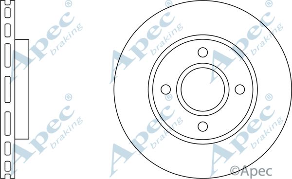 APEC BRAKING Jarrulevy DSK815